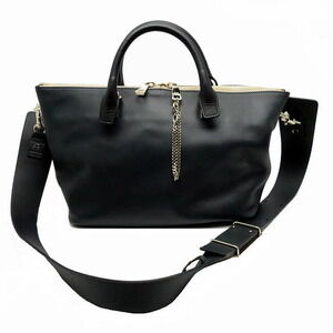 Chloe Bailey Handbag Calfskin Gray Black